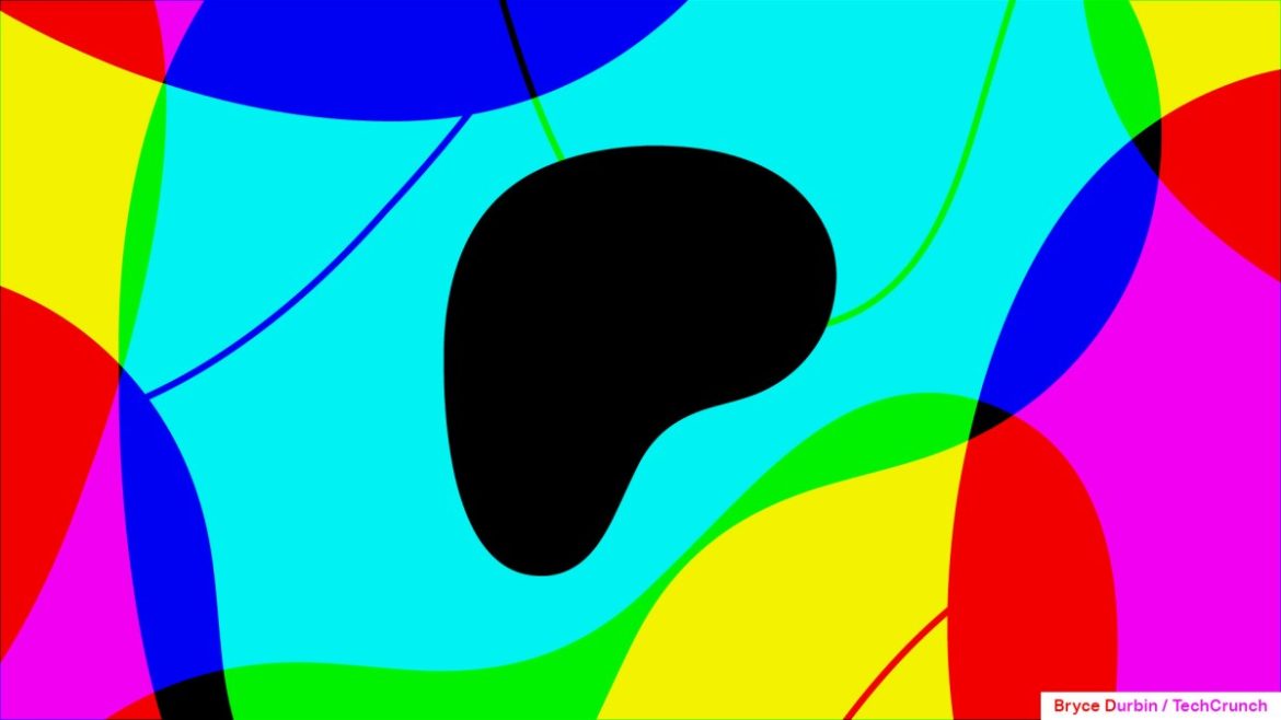 Patreon logo with colorful background